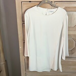 MM LAFLEUR  Soft Cream LongCrewneck size LBlouse